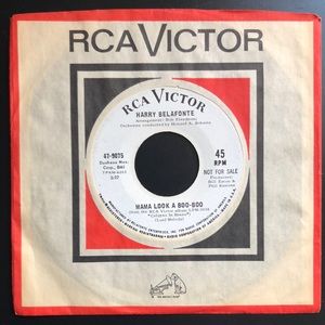Harry Belafonte Mama Look A Boo-Boo/Hurry Sundown Vinyl 45 Record '67